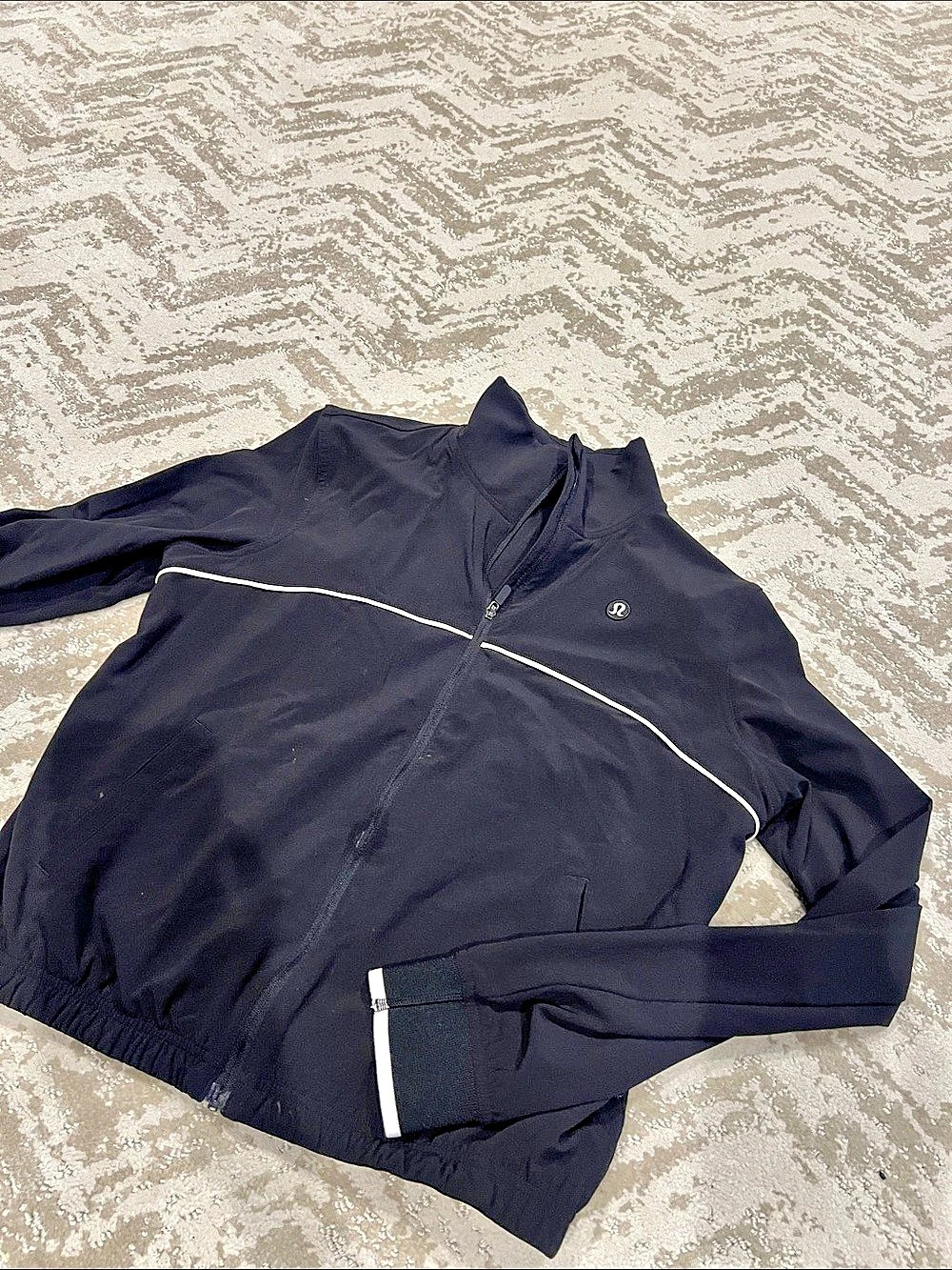 lululemon Run: Track Time Jacket Black Athletic Jacket